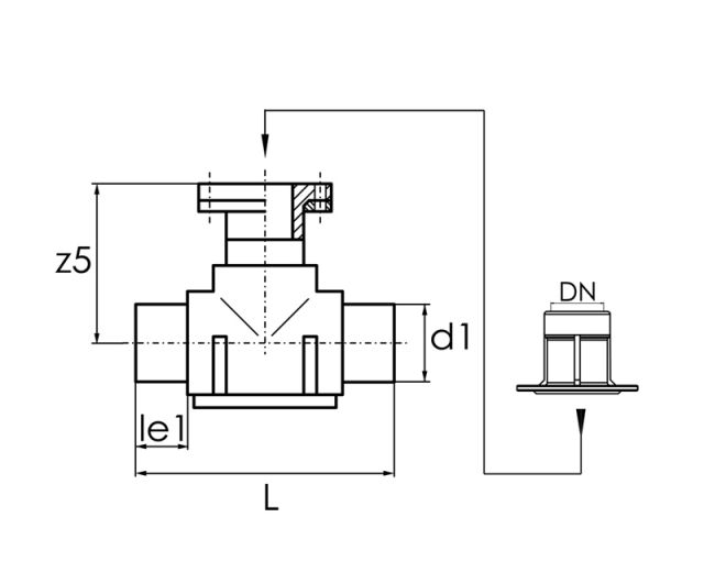 Tee for Connection to Hydrant